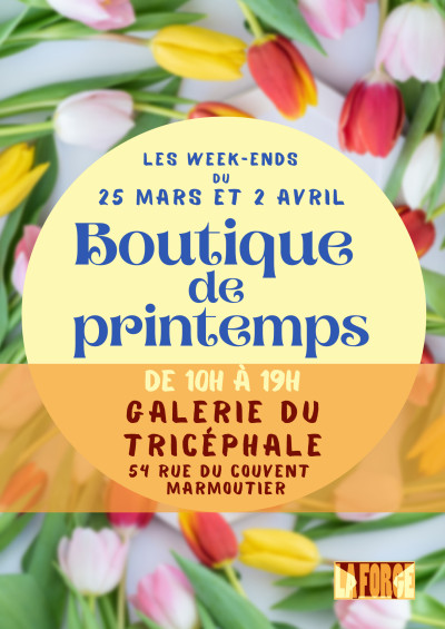 Samedi 25 mars 2023 Boutique de Printemps à Marmoutier