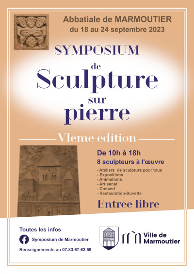Lundi 18 septembre 2023 Symposium de Sculpture sur Pierre 2023 à Marmoutier
