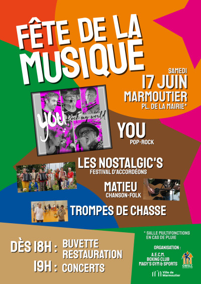 Samedi 17 juin 2023 Fête de la musique à Marmoutier