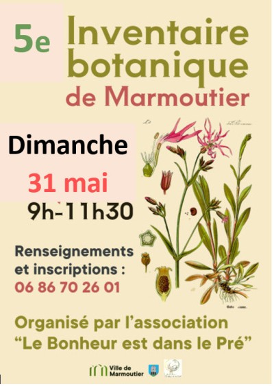 Dimanche 31 mai 2026 5e Inventaire botanique de Marmoutier à Marmoutier