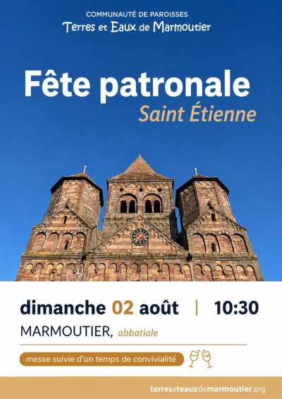Dimanche 02 août 2026 Fête patronale à Marmoutier