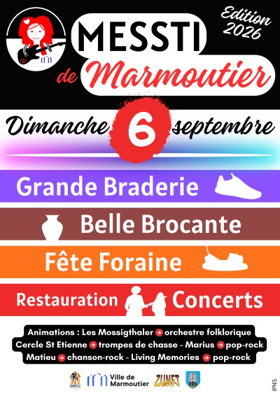 Dimanche 06 septembre 2026 Messti de Marmoutier à Marmoutier