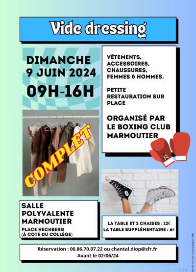 Dimanche 09 juin 2024 Vide Dressing - Boxing Club à Marmoutier