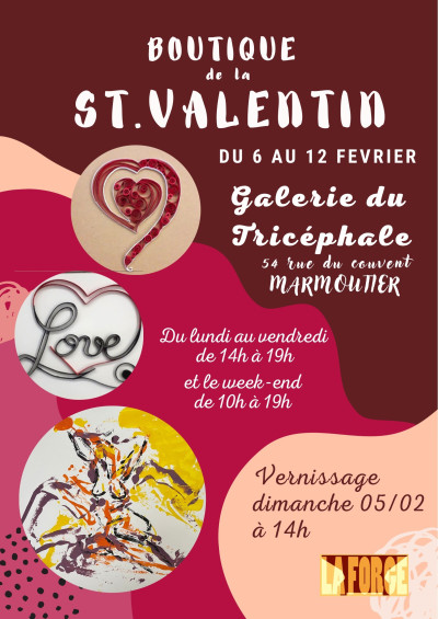 Lundi 06 février 2023 Boutique de la Saint-Valentin à Marmoutier