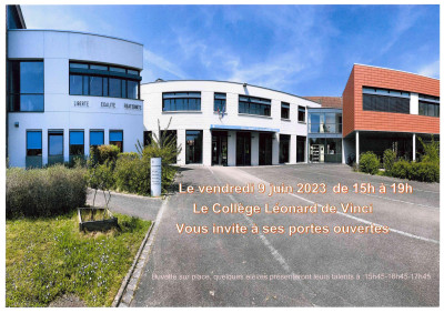 Vendredi 09 juin 2023 Portes Ouvertes Collège Léonard de Vinci à Marmoutier