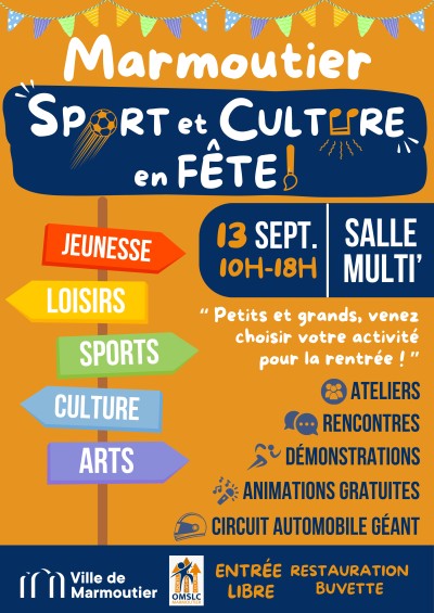 Dimanche 13 septembre 2026 Sport et Culture en Fête à Marmoutier