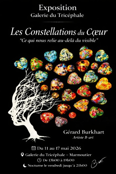 Lundi 11 mai 2026 Exposition : "Les Constellations du Cœur" à Marmoutier