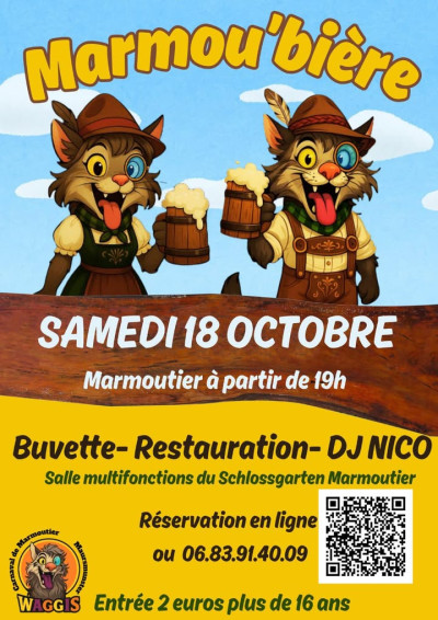Samedi 18 octobre 2025 Marmou'bière à Marmoutier