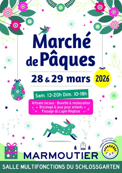 Samedi 28 mars 2026 Marché de Pâques à Marmoutier