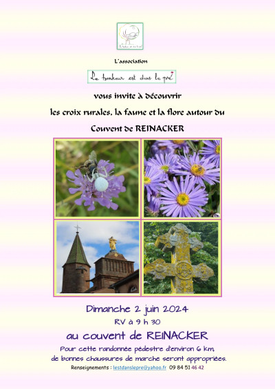 Dimanche 02 juin 2024 Randonnée autour du Couvent de Reinacker à Marmoutier