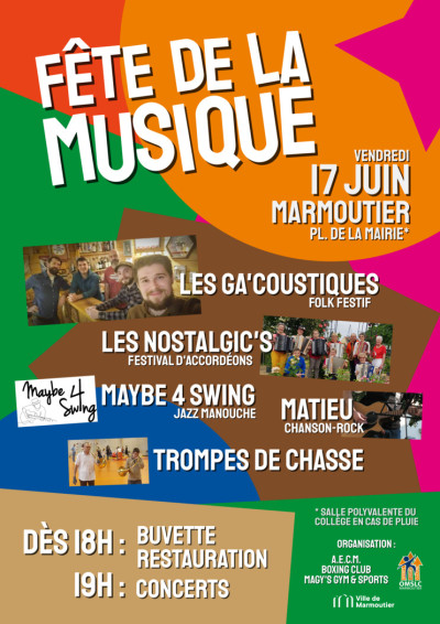 Vendredi 17 juin 2022 Fête de la Musique à Marmoutier