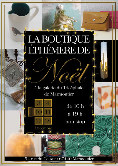 Samedi 17 décembre 2022 La Boutique Éphémère de Noël par La Forge à Marmoutier