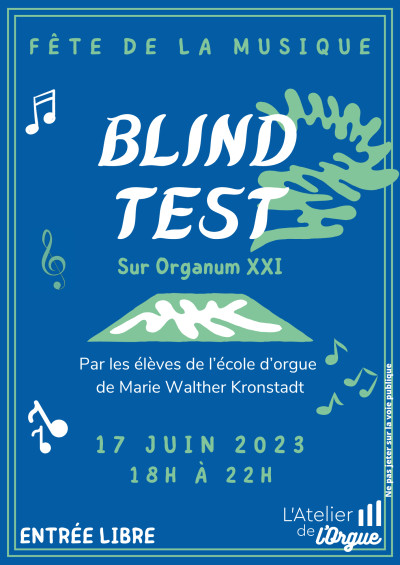Samedi 17 juin 2023 Blind Test sur Organum XXI à Marmoutier